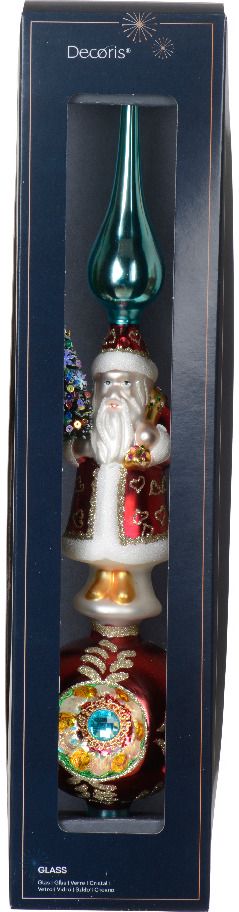 Eglutės viršūnės papuošalas, stiklinis