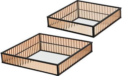 Padėklas, stiklinis, 2 vnt