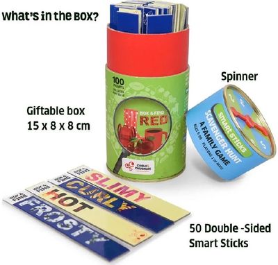 Mokomasis stalo žaidimas CHALK AND CHUCKLES Žinių medžioklė, Smart Stics