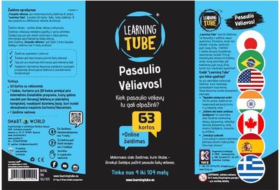 Mokomasis stalo žaidimas K TOYZ Pasaulio vėliavos