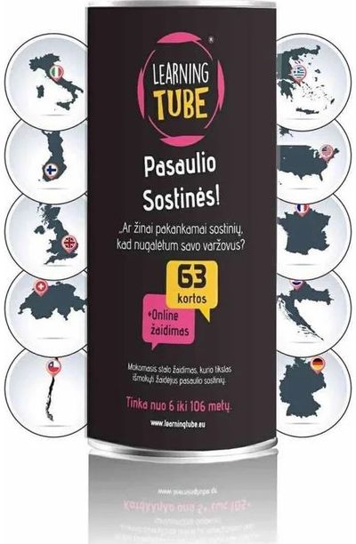 Mokomasis stalo žaidimas K TOYZ Pasaulio sostinės