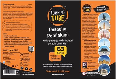 Mokomasis stalo žaidimas K TOYZ Pasaulio paminklai