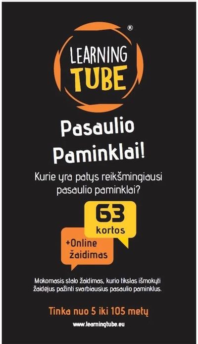 Mokomasis stalo žaidimas K TOYZ Pasaulio paminklai