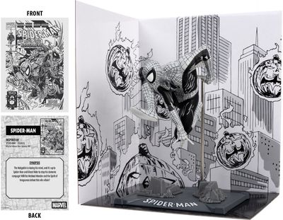 Kolekcinė figūrėlė MARVEL COLLECTION 1:10TH - SPIDER-MAN SPIDER-MAN #6 LINE ART GOLD LABEL