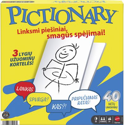 Stalo žaidimas PICTIONARY (lietuvių kalba)