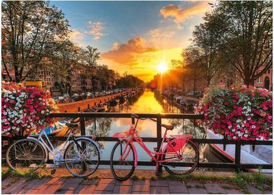 Dėlionė RAVENSBURGER Bicycles in Amsterdam, 1000 det.