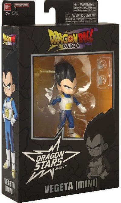 DRAGON STARS Poseable figūrėlė su priedais - Vegeta Mini (Diama), 7cm