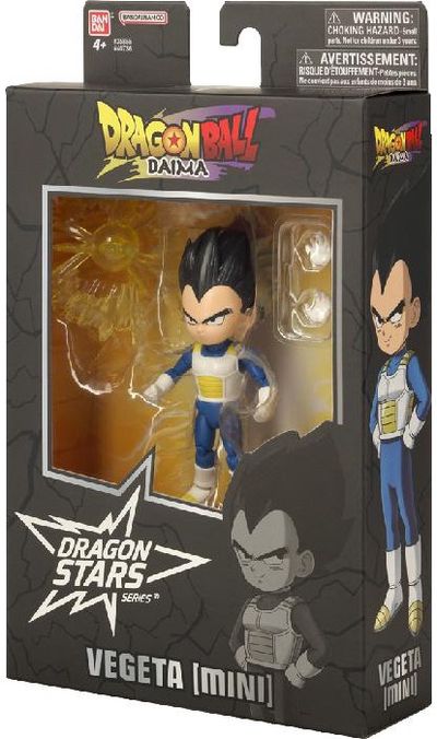 DRAGON STARS Poseable figūrėlė su priedais - Vegeta Mini (Diama), 7cm