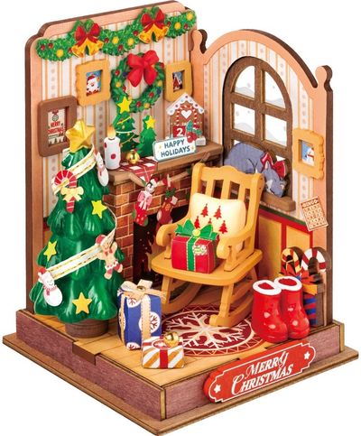 Modeliavimo rinkinys ROBOTIME Christmas Fireplace