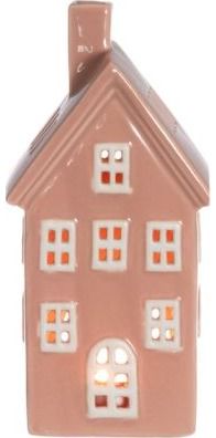 Namo formos žibintas 4LIVING Copenhagen, rožinės sp., 19 cm