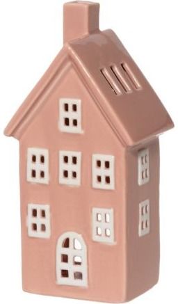 Namo formos žibintas 4LIVING Copenhagen, rožinės sp., 19 cm