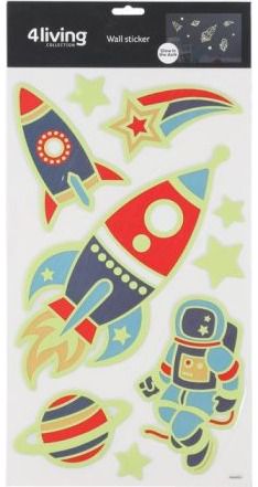 Sienų lipdukas 4LIVING Rockets, šviečia tamsoje