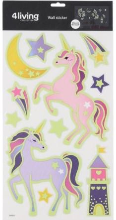 Sienų lipdukas 4LIVING Unicorn, šviečia tamsoje