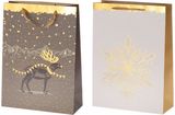 Dovanų maišelis WINTERIA Golden, L, įv. rūšių