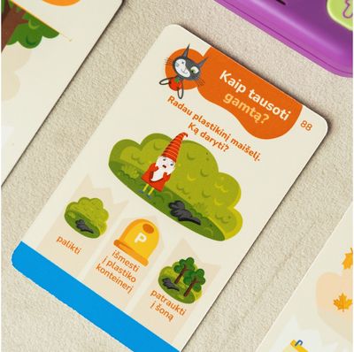 Edukacinis žaidimas KAKĖ MAKĖ Garsiniai galvosūkiai. Misija: Gamta