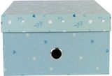 Kanceliarinė dėžutė B'LOG SWEET BLUE L, 30x25x15 cm