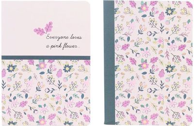 Sąsiuvinis B'LOG FLOWERS, A5, 90 g, 48 l., langeliais