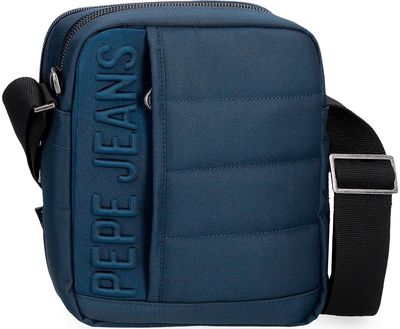 Vyriška rankinė Pepe Jeans ANCOR, Navy Blue, 2 skyrių, 22 cm