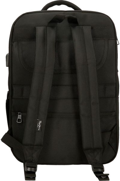 Kuprinė Pepe Jeans BROMLEY 24, 44 cm, 3 skyrių, juodos sp.