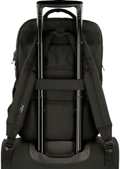 Kuprinė Pepe Jeans BROMLEY 24, 44 cm, 3 skyrių, juodos sp.