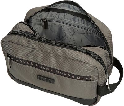 Vyriška kosmetinė Adept MOVOM BUSTER, pilkos sp., 2 skyrių