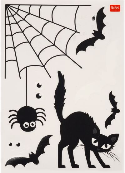 Lipnūs langų lipdukai LEGAMI HALOWEEN , 35 vnt.
