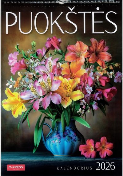 Kalendorius 2026 A3 Puokštės