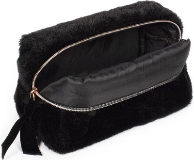 Kosmetinė POSH+POP Cosy Fur, kailinė, juodos sp.