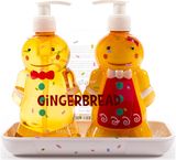 Rankų muilo ir losjono rinkinys su laikikliu Gingerbread