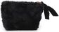 Monetų piniginė POSH+POP Cosy Fur, juodos sp.