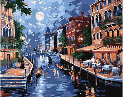 Tapyba pagal skaičius IDEYKA Italijos romantika, 40 x 50 cm