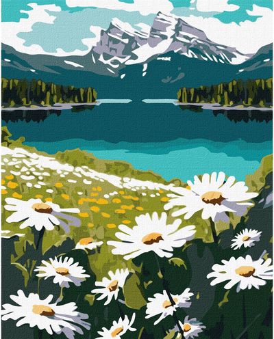 Tapyba pagal skaičius IDEYKA Žydinčios saulutės, 40 x 50 cm