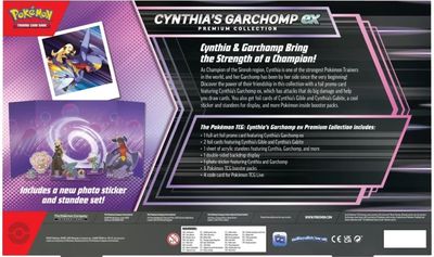 Kolekcinės kortelės Pokemon TCG: Cynthia's Garchomp ex Premium Collection