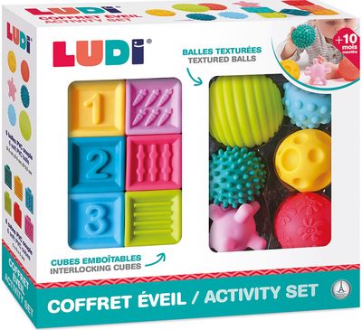 Lavinamasis žaidimas LUDI kaladėlės ir kamuoliukai