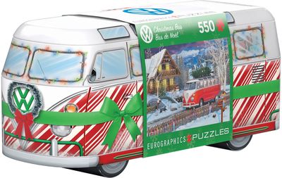 Dėlionė EUROGPRAPHIC VW Kalėdų autobusas metalinėje dėžutėje, 550 det.