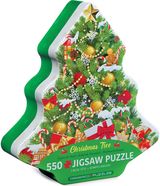 Dėlionė EUROGPRAPHIC Kalėdų eglutė metalinėje dėžutėje, 550 det.