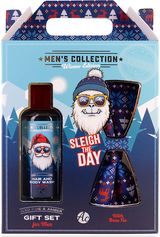 Dovanų rinkinys MEN'S COLLECTION WINTER EDITION: plaukų ir kūno prausiklis 100ml , varlytė, kvapas: šaltas pušynas ir gintaras