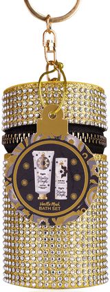 Priežiūros rinkinys WINTER MAGIC kosmetinėje: rankų ir nagų kremas 20ml, lūpų ba lzamas 3,5g, kvapas: vanilės muskusas