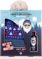 Dovanų rinkinys MEN'S COLLECTION: plaukų ir kūno prausiklis 100ml, megzta kepurė (universalus dydis), kvapas: pušis ir gintaras