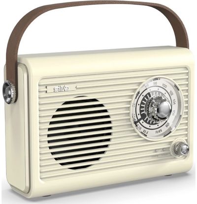 Retro radijas MONO 1966 SILVA-SCHNEIDER Aux jungtis, USB, SD kortelių skaitytuv as