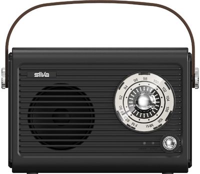 Retro radijas MONO 1966 SILVA SCHNEIDER, FM laikrodis-radijas, dvigubas žadintu vas, snaudimo funkcija, miego režimas, naktinis apšvietimas