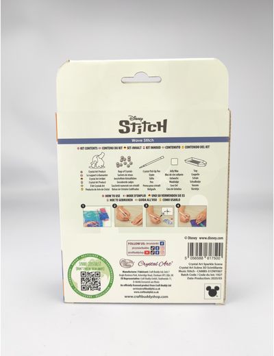 DISNEY STITCH CRYSTAL ART Rinkinys Muzikantas Stičas