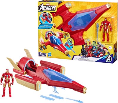 AVENGERS vaidmenų žaidimas Repulsor Blast kovinis lėktuvas