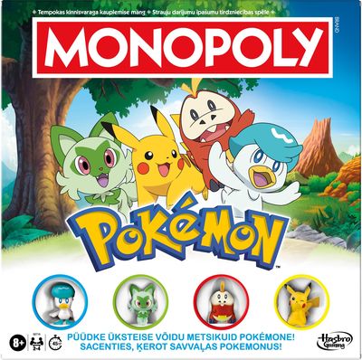 MONOPOLY Žaidimas Monopolis: Pokemonai, estų/latvių k.