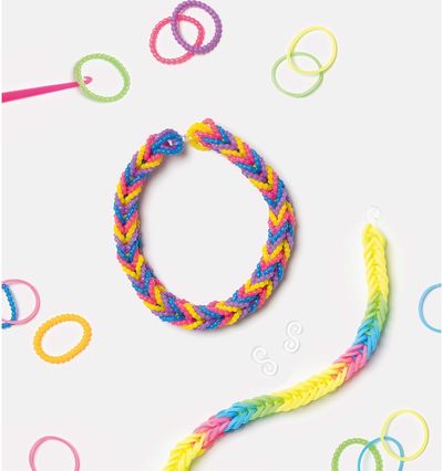 Kūrybinis apyrankių rinkinys FOLIA RUBBER LOOPS, 5700 vnt,