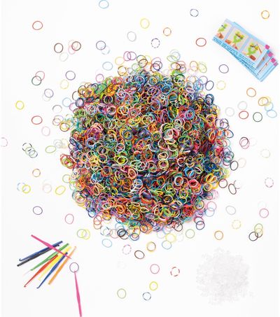 Kūrybinis apyrankių rinkinys FOLIA RUBBER LOOPS, 5700 vnt,