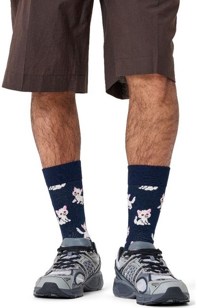 Kojinės Happy Socks Kitten Navy, 36-40 dydis
