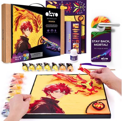 Kūrybinis 3D modelinio rinkinys OKTO MANGA 30x40 cm Fire