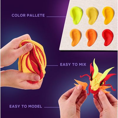 Kūrybinis 3D modelinio rinkinys OKTO MANGA 30x40 cm Fire