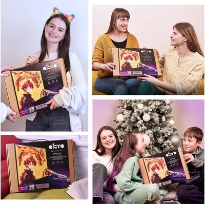 Kūrybinis 3D modelinio rinkinys OKTO MANGA 30x40 cm Fire